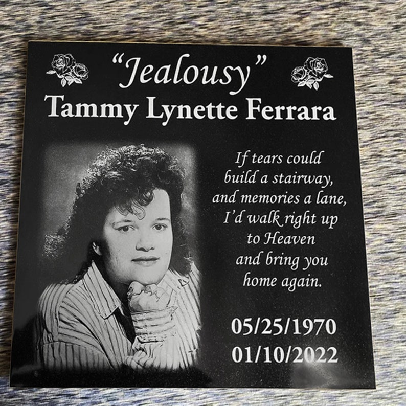 12x12 Custom Made Memorial, Grave Decoration Temporary or Permanent