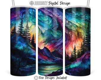 Alcohol ink northern lights tumbler design, northern lights wrap, alcohol ink png, 20 oz sublimation tumbler, tumbler wrap, digital download