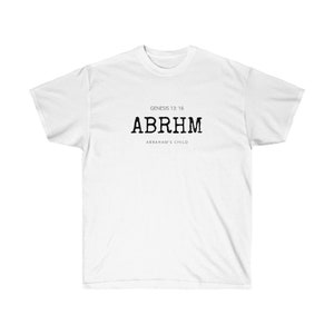 Faith Based ABRHM Unisex T-Shirt Hebrew Israelite T-Shirt Faith Based T-Shirt image 3
