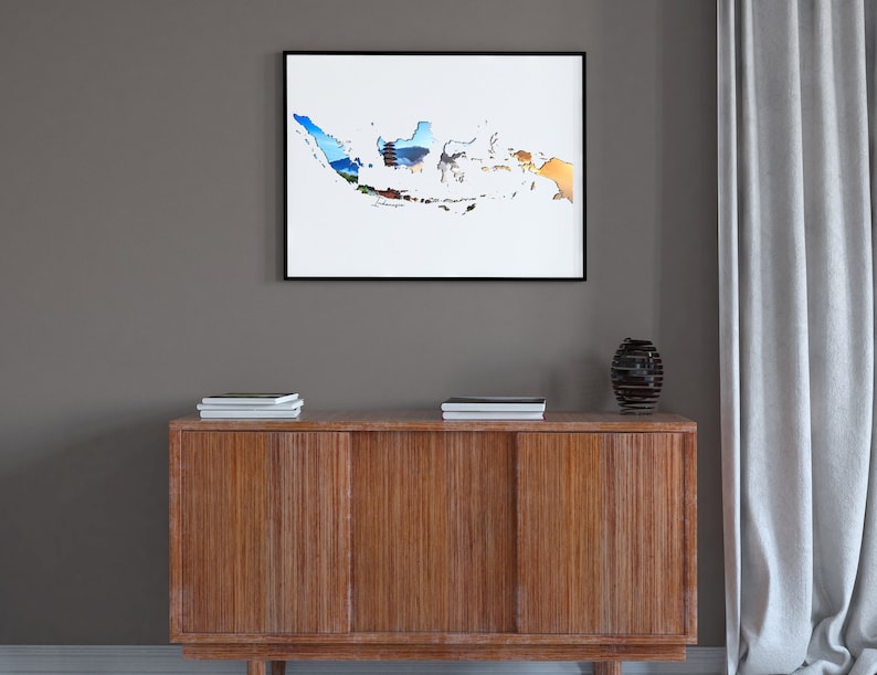 Indonesia Wall Art Print Malaysian Home Decor Lempuyang Etsy