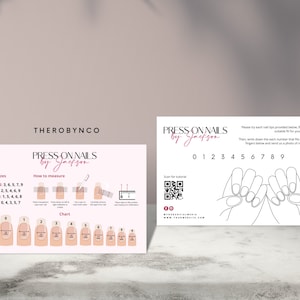 DIY Press On Nail Sizing Kit Grafiekkaart Sjablonen Ontwerp, Bewerkbare afdrukbare, Aanpassen Personaliseer Maatkit, Hoe u uw nagel kunt meten