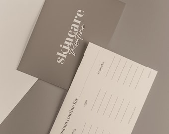 Esthetician Skin Care Routine Card Template Canva, Medspa Client Aftercare Facial