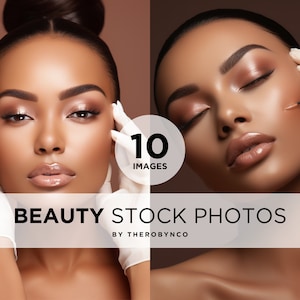 10 Stock Images - Beauty Botox Filler Model Stock Photos, Skincare Med Spa Stock Photos, Injectable Aesthetic Syringe Ai Stock Photo, Beauty