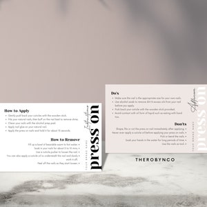 Hoe Press On Nails toe te passen Instructies Kaartgids Sjablonen, Bewerkbaar, DIY, Afdrukbaar, Nails Business, Press Ons, Nagel, Instant, Nazorg