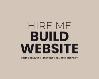 Custom Website, Create Website, Build Your Website, Domain & Hosting Full Website, Landing Page