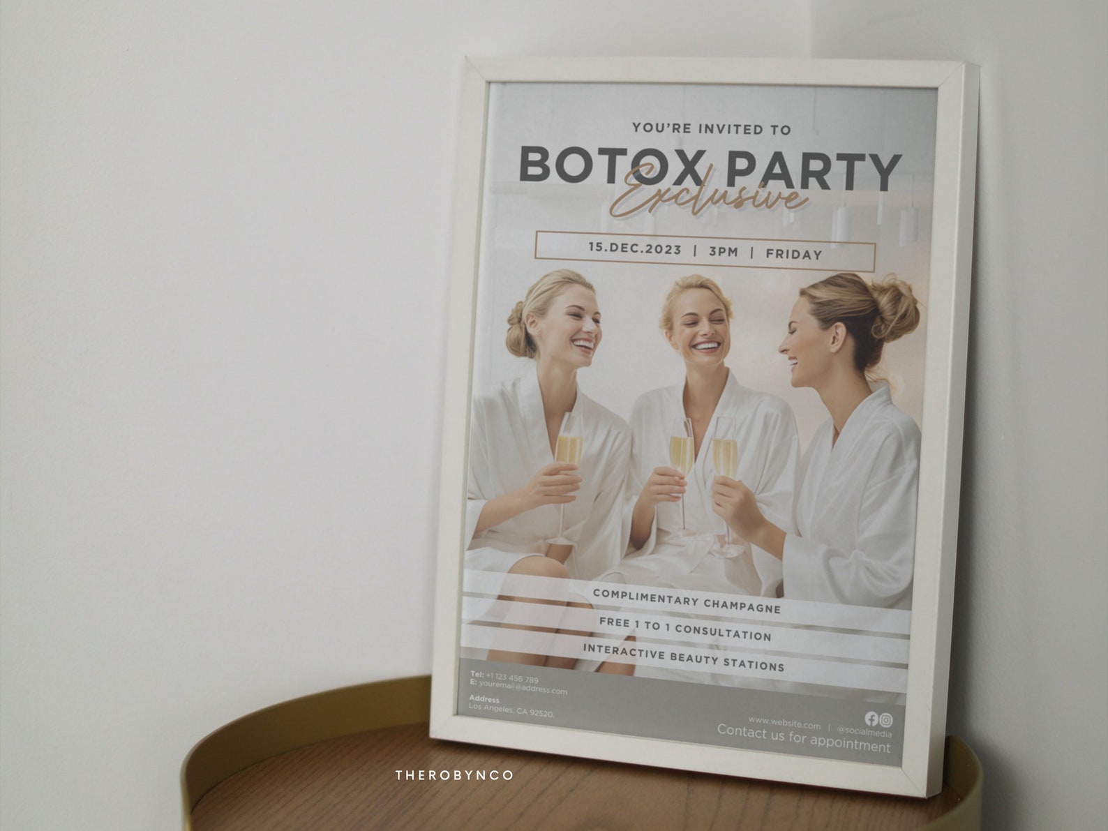 DIY Botox Party Promotional Beauty Flyer Templates, Editable Printable ...