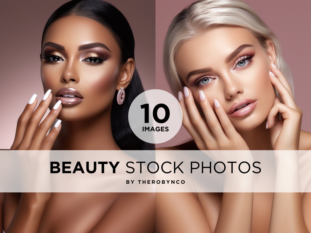 10 Stock Images Nail Model Stock Photos, Manicure Press on Nails Stock
