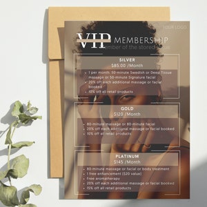 Beauty Salon VIP Membership Flyer Template, Flyer Catalog , Menu Sell ...
