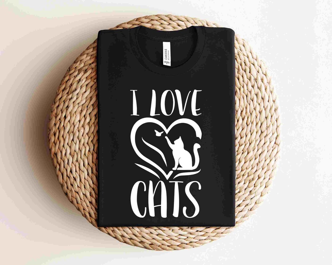 I Love Cats, Shirt, I Love My Cat Shirt, Pet Lover Shirt, Cat Lover
