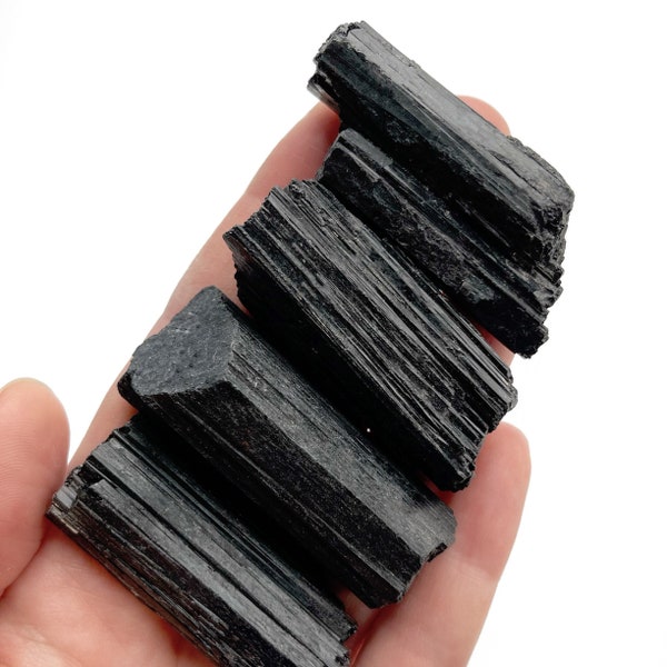 Black Tourmaline - PROTECTION - Raw Black Tourmaline - Rough Black Tourmaline - Healing Crystal - Protection Crystal - Cleansing Crystals
