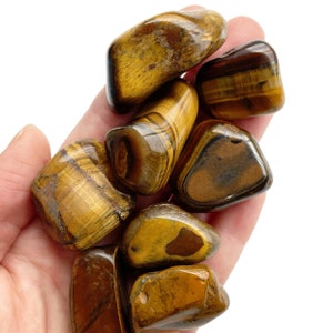 Tigers Eye - COURAGE - Tumbled Tigers Eye - Tiger Eye Tumbled - Healing Crystal - Chakra Crystals - Chakra Balancing - Protection Crystals