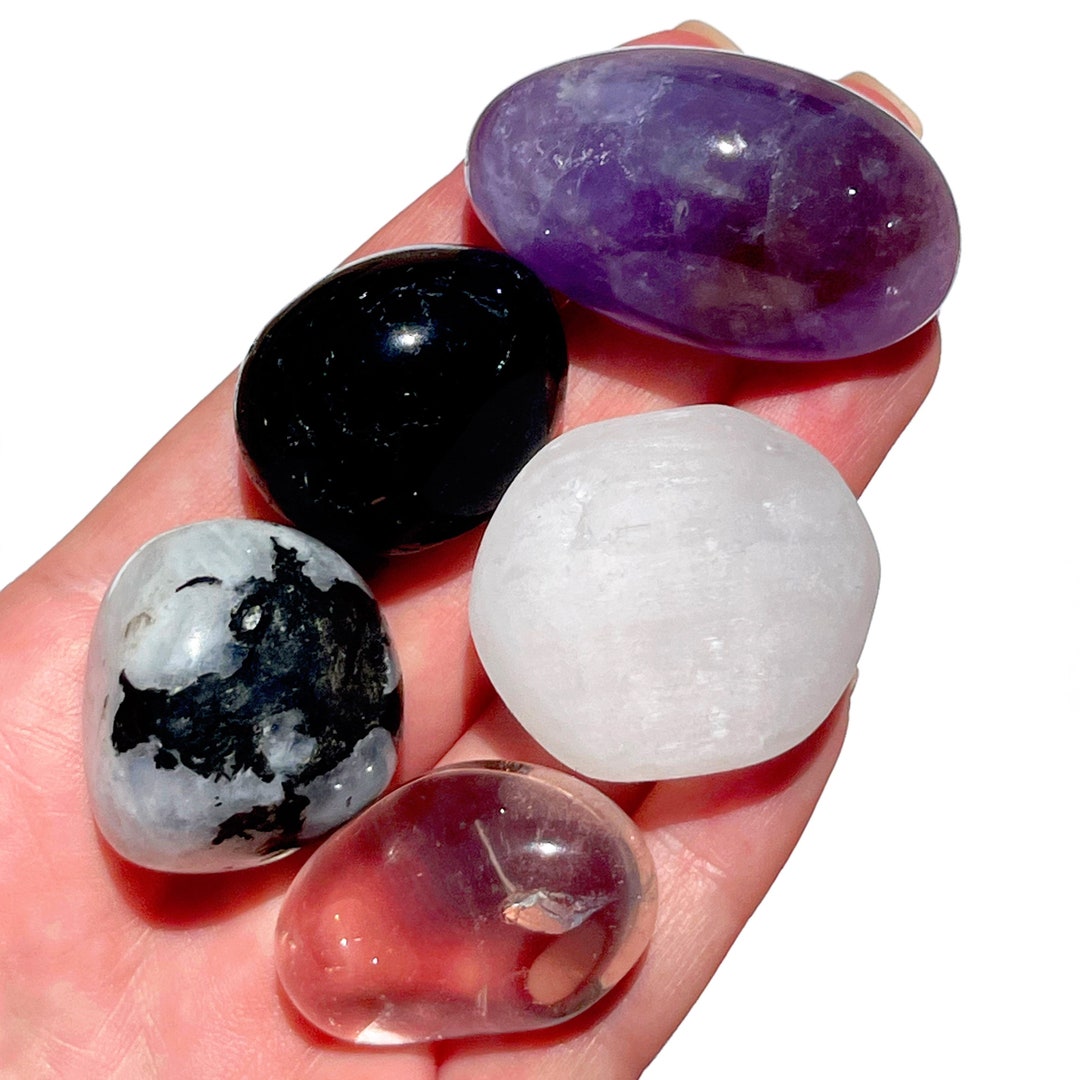 Full Moon Crystal Kit Full Moon Ritual Full Moon Crystal Full Moon Gemstone Set Crystals Crystal