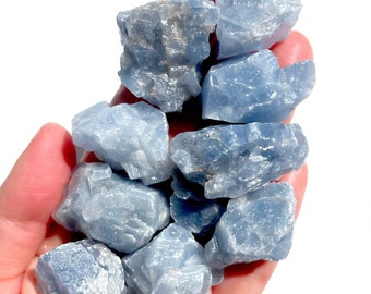 Blue Calcite - CALM - Raw Blue Calcite - Rough Blue Calcite - Healing Crystal - Throat Chakra - Stress Relief - Chakra Crystals