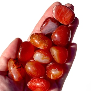 Carnelian - ENERGY - Tumbled Carnelian - Tumbled Stone - Healing Crystal - Sacral Chakra - Chakra Crystals - Creativity - Motivation