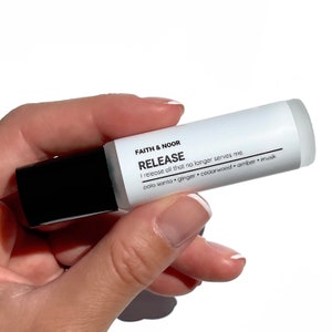 RELEASE Mood Roller - Essential Oil Roller - Crystal Infused Roller - Clear Quartz - Aromatherapy - Gift - Cleanse - Energy Healing