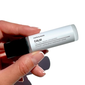CALM Mood Roller - Essential Oil Roller - Crystal Infused Roller - Aquamarine - Stress Relief - Aromatherapy - Gift - Lavender Essential Oil