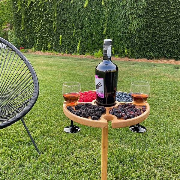 Wooden Cheese and Wine Table - Etsy
