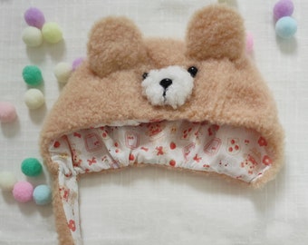 OB11 bear shape hat ,Blythe bear hat, Doll hat DIY KIT,Doll hat tutorials