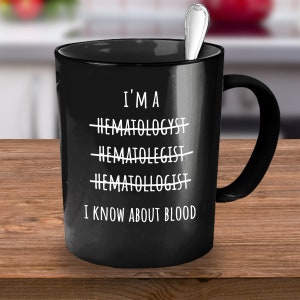 Hematology, Hämathologie, Hematology Gift, Hematologist Gift, Hematology Mug, Hematology Oncology Nurse, Hematologist Gifts, Coffee Mug