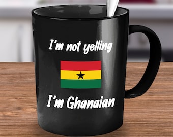 Ghana, Ghanaian Gifts, Funny Ghanaian Gift, Gift for Ghanaian Husband, Gift for Ghanaian Wife, Ghana Gift, Ghana Flag, Ghana Mug, Coffee Mug