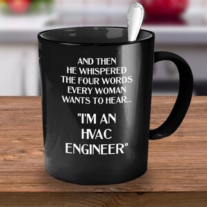 Presente para engenheiro de HVAC, caneca para engenheiro de HVAC, ideia engraçada de presente para engenheiro de HVAC, engenheiro de aquecimento, ventilação e ar condicionado, caneca de café