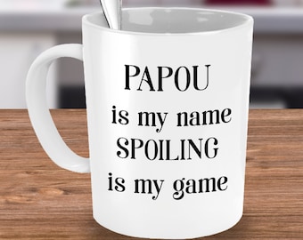 Papou, Regalo Papou, Regalos Papou, Regalos para Papou, Taza Papou, Copa Papou, Regalo divertido del abuelo, Regalo lindo del abuelo, Regalo del abuelo, Abuelo griego