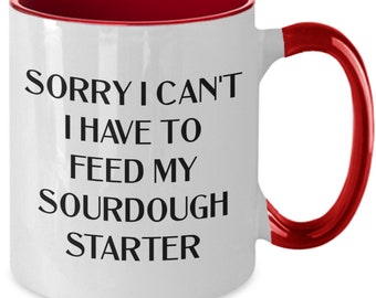 Sauerteig Geschenke, Sauerteig Becher, Backen, Sauerteig Bäcker Geschenk, Sauerteig Kaffeetasse Teetasse, Sauerteigbrot, lustiges Sauerteig Geschenk
