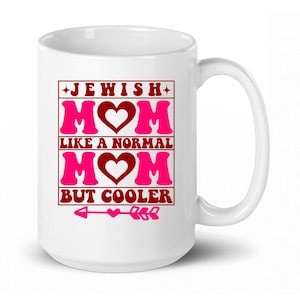 Regalos para mamás judías, taza para mamás judías, regalos para mamás judías, regalo para el Día de la Madre judía, regalo para mamás judías primerizas, regalo para madres judías