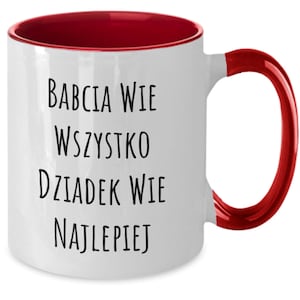 Babcia Wie Wszystko Dziadek Wie Najlepiej, Polish Mothers Day, Polish Grandma Grandpa Gift, Funny Grandma Grandpa Gift, Cute Grandma Gift,