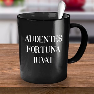 Lateinische Sprache Kaffeetasse, Lateinische Sprache Geschenk, Lateinische Tasse, Latein Geschenke, Lateinischer Lehrer Schüler Geschenk, Audentes Fortuna Iuvat, Latein Geschenk