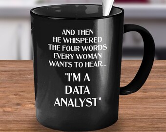 Dataanalytikermugg, dataanalytikermugg, dataanalytiker, dataforskaremugg, dataforskarepresent, dataanalytikerfru mamma, kaffemugg, tekopp