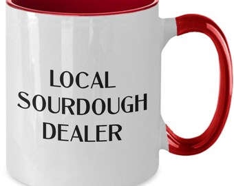 Sauerteig Geschenke, Sauerteigbecher, Sauerteighändler, Sauerteigbäcker, Sauerteigkaffeetasse Teetasse, Sauerteigbrot, lustiges Sauerteiggeschenk
