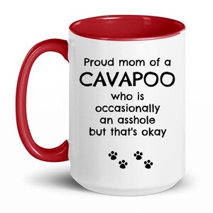 Cavapoo, Cavapoo Mug, Funny Cavapoo Gift, Cavapoo Gift, Cavapoo Mom Gifts, Cavapoo Mom Gift, Coffee Mug, Cavapoo Owner Gift, Tea Cup image 3