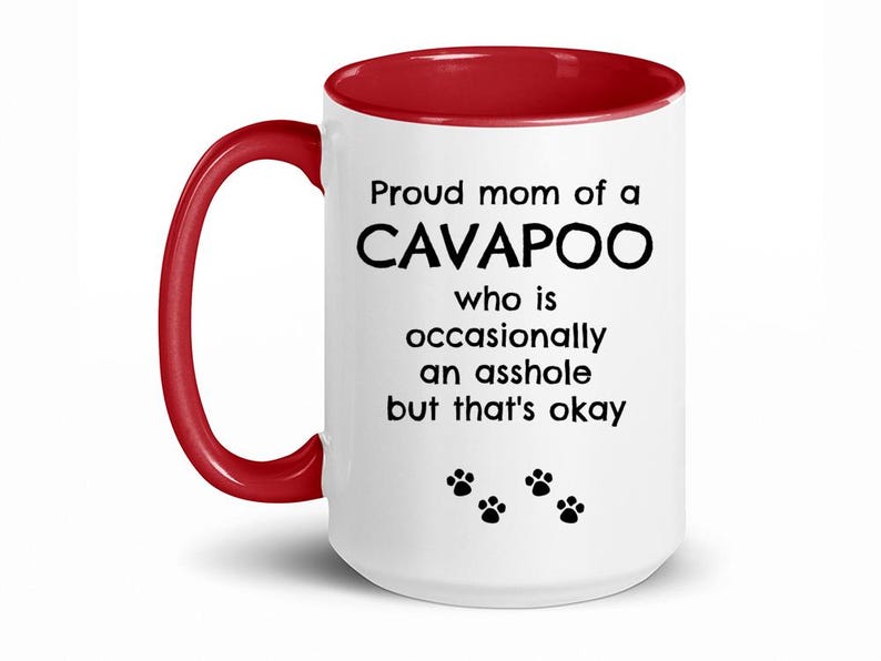 Cavapoo, Cavapoo Mug, Funny Cavapoo Gift, Cavapoo Gift, Cavapoo Mom Gifts, Cavapoo Mom Gift, Coffee Mug, Cavapoo Owner Gift, Tea Cup image 3