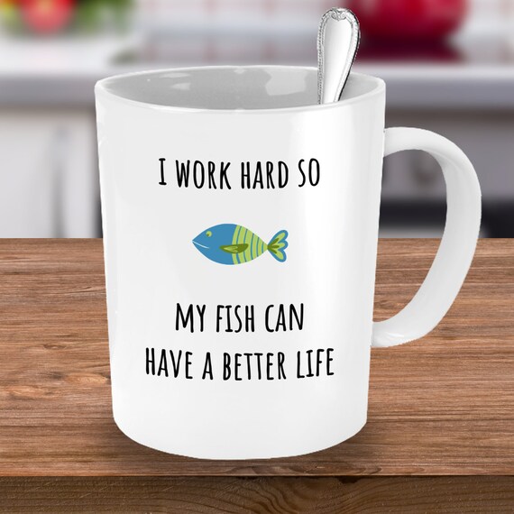 Funny Fishkeeping Mug, Aquarist Gift, Fishkeeper Gift, Aquarium