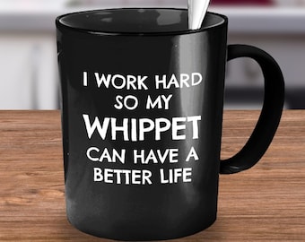 Whippetcadeaus, Whippet mama cadeau, koffiemok, Whippet minnaar cadeau, Whippet moeder cadeau, Whippet papa cadeau, Whippet minnaar cadeau, Whippet moeder mok