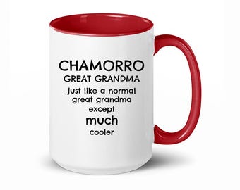 Guam, Guam Geschenk, Chamorro, Chamorro Urgroßmutter Großmutter, Chamorro Geschenk, Chamorro Becher, Chamorro Geschenke, lustiges Chamorro Geschenk, Kaffeetasse