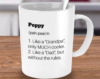 Trump Poppy Mug, Trump Poppy Gift For Poppy Grandpa Fathers Day Gift
