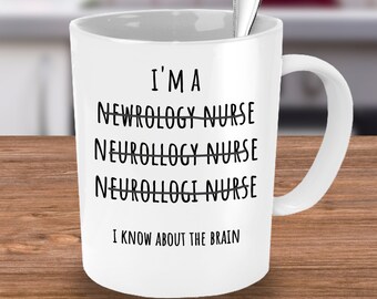 Neurologie-Krankenschwester, Neurologie, Neuro-Krankenschwester-Tasse, Neuro-Krankenschwester-Geschenk, Neurologie-Geschenkidee, lustige Neurologie-Geschenkidee, Neurologie-Becher, Kaffeetasse