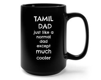 Prezent Tamil, Kubek Tamil, Zabawny Prezent Tamil, Indyjski Tata Ojciec Mąż Dziadek Dziadek Kubek Kawy, Prezent dla Mężczyzny Tamil, Zabawny Prezent Tamil