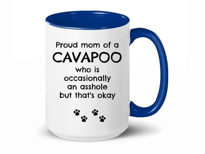 Cavapoo, Cavapoo Mug, Funny Cavapoo Gift, Cavapoo Gift, Cavapoo Mom Gifts, Cavapoo Mom Gift, Coffee Mug, Cavapoo Owner Gift, Tea Cup image 2