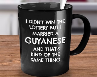 Guyanese Gifts, Funny Guyanese Gift, Guyanese Gift, Gift for Guyanese Husband Wife, Funny Gift Idea for Guyanese Wife Husband, Guyanese Mug