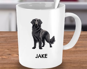 Retriever de pelo liso, Retriever de pelo liso, Taza de Retriever de pelo liso, Regalo de Retriever de pelo liso, Mamá y papá de Retriever de pelo liso, Retriever