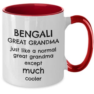 Bengali Gift, Bengali Great Grandma Grandmother Mom Mother Wife Gift, Funny Bengali Gift, Bengali Mug, Thakuma Gifts, Bānlā, Coffee Mug