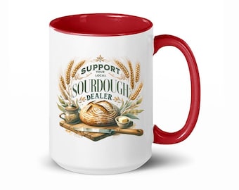 Sauerteig Geschenke, Sauerteigbecher, Sauerteighändler, Sauerteigbäcker, Sauerteigkaffeetasse Teetasse, Sauerteigbrot, lustiges Sauerteiggeschenk