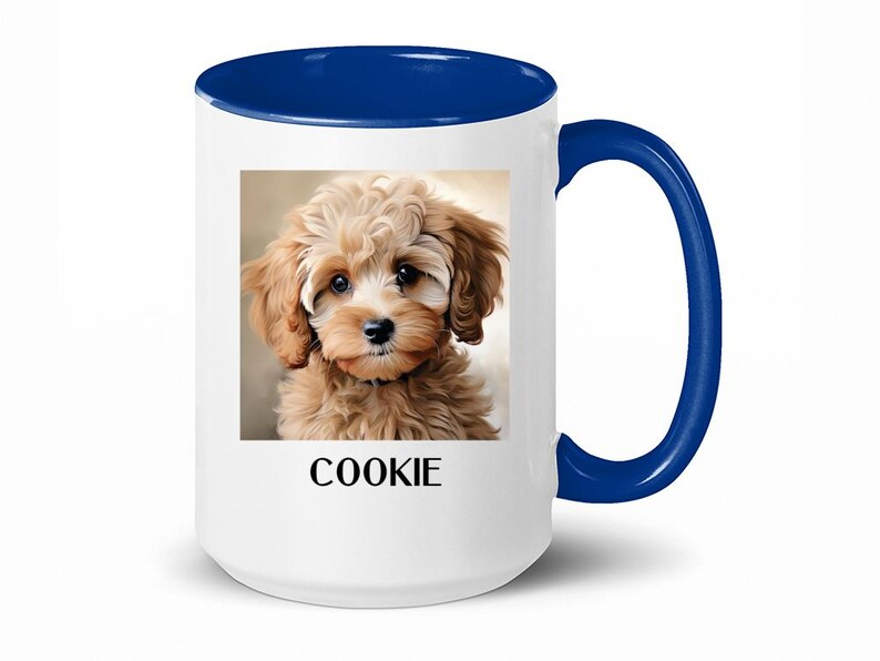 Cavapoo, Kubek Cavapoo, Zabawny prezent Cavapoo, Prezent Cavapoo, Prezenty dla mamy Cavapoo, Prezent dla mamy Cavapoo, Prezent dla taty Cavapoo, Kubek do kawy, Prezent dla właściciela Cavapoo Navy
