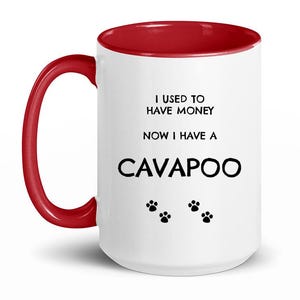 Cavapoo, Kubek Cavapoo, Zabawny prezent Cavapoo, Prezent Cavapoo, Prezenty dla mamy Cavapoo, Prezent dla mamy Cavapoo, Prezent dla taty Cavapoo, Kubek do kawy, Prezent dla właściciela Cavapoo zdjęcie 3