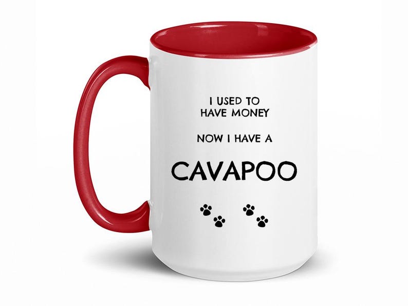 Cavapoo, Kubek Cavapoo, Zabawny prezent Cavapoo, Prezent Cavapoo, Prezenty dla mamy Cavapoo, Prezent dla mamy Cavapoo, Prezent dla taty Cavapoo, Kubek do kawy, Prezent dla właściciela Cavapoo zdjęcie 3
