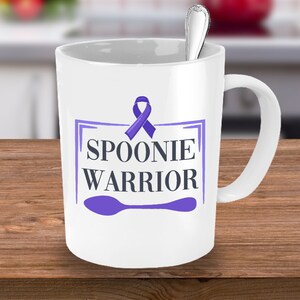 Spoonie Warrior, Scoliosis, Funny Chronic Illness Mug, Invisible Illness Gift, Hidden Disability Gift, Support Gift For Spoonie, Coffee Mug