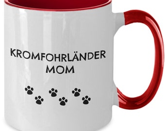 Kromfohrlanders Gift, Kromfohrlander Mom Owner, Kromfohrlander Coffee Cocoa Mug,  Kromfohrlanders, Puppy, Dog Lover Gift, Kromi Gift